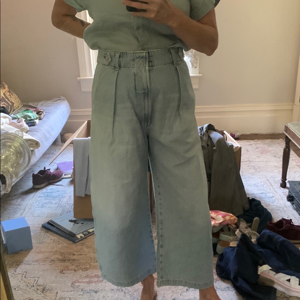 Citizens Of Humanity Light Blue Wide-Leg Jeans